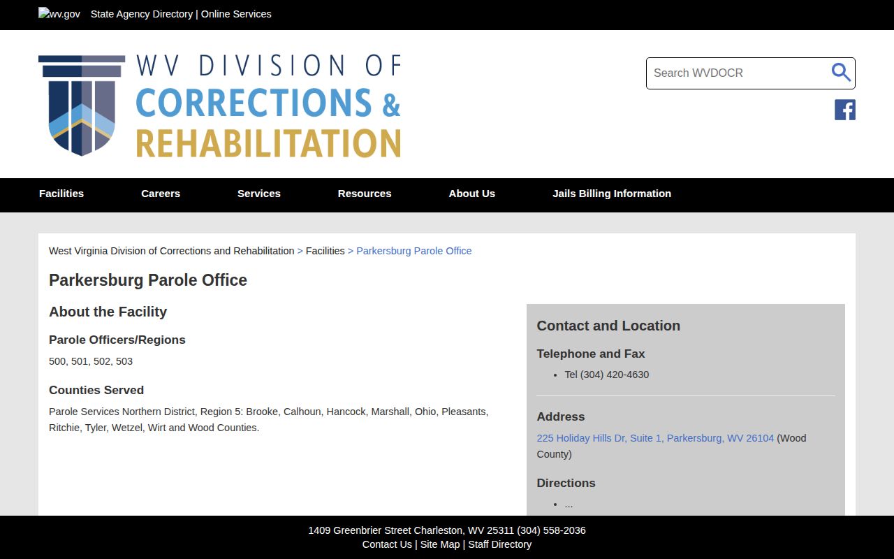 Wood County parole and post-release supervision office information